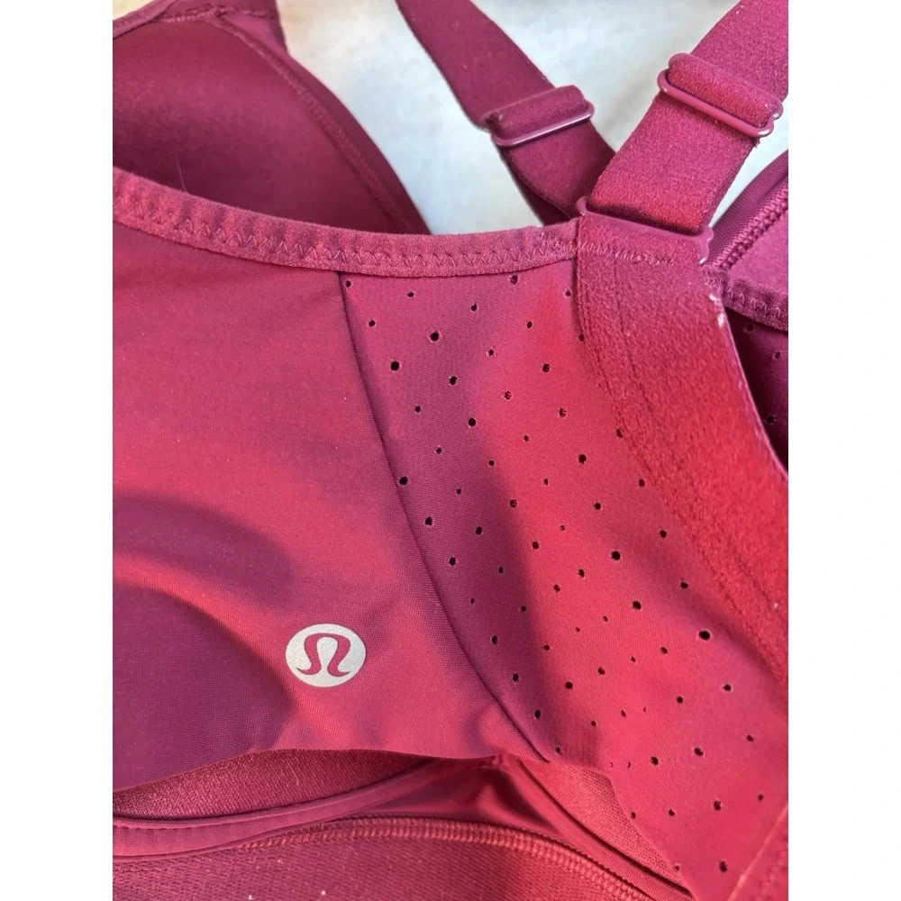 Lululemon Sport Bra Women 36DD Air Support Cross Back Run‎ Jog Core Go
